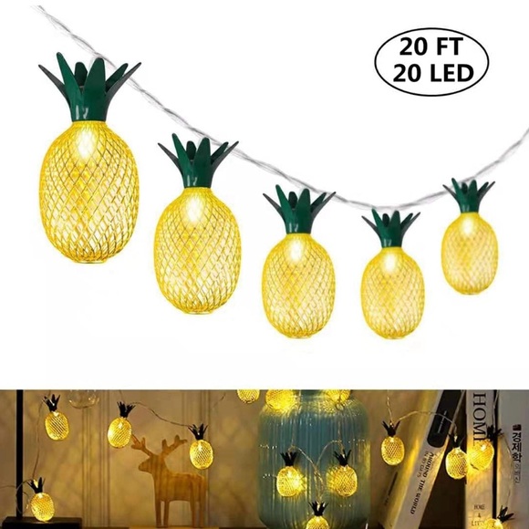 Set of 2 Pineapple String Lights - Picture 9 of 9